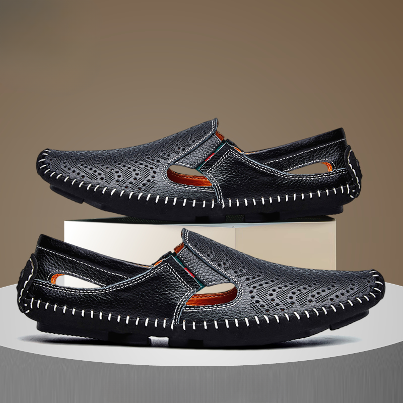 Men's Hollow-Out Summer Casual Sandals | Slip-On