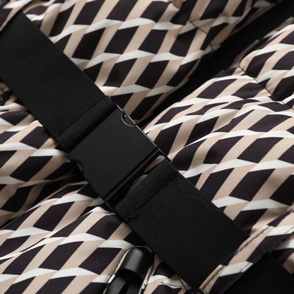 Doudoune à carreaux pour femme | Taille