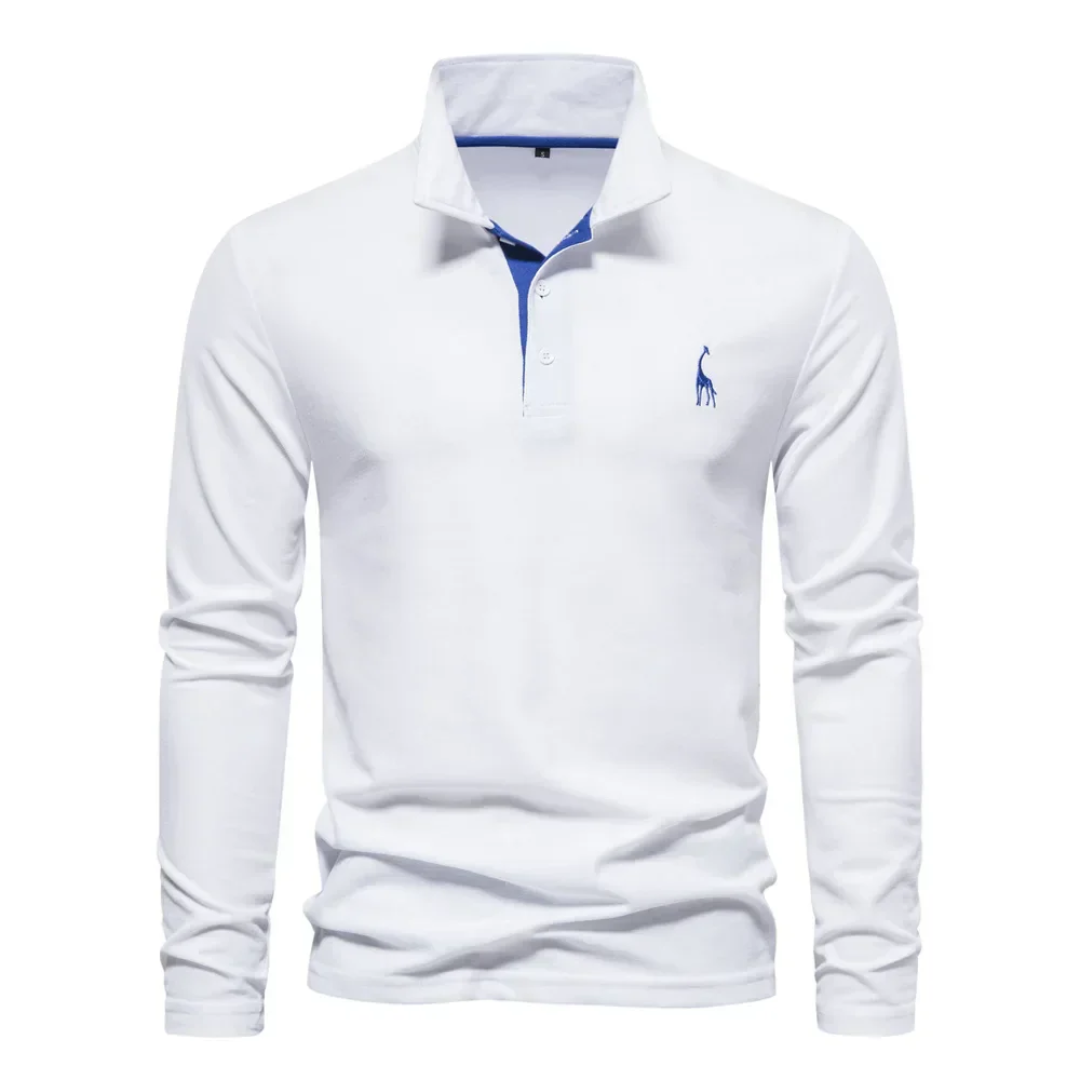 Men's Golf Long Sleeve Polo Shirt | Casual