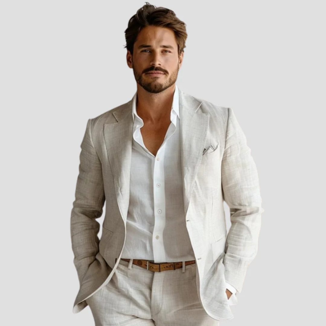 Men's Double Buckle Blazer | Leisure