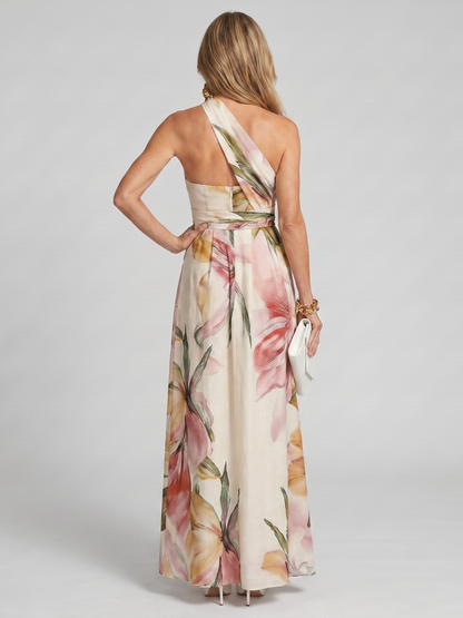 Women's Floral Print Wedding Guest Dress | Maxi