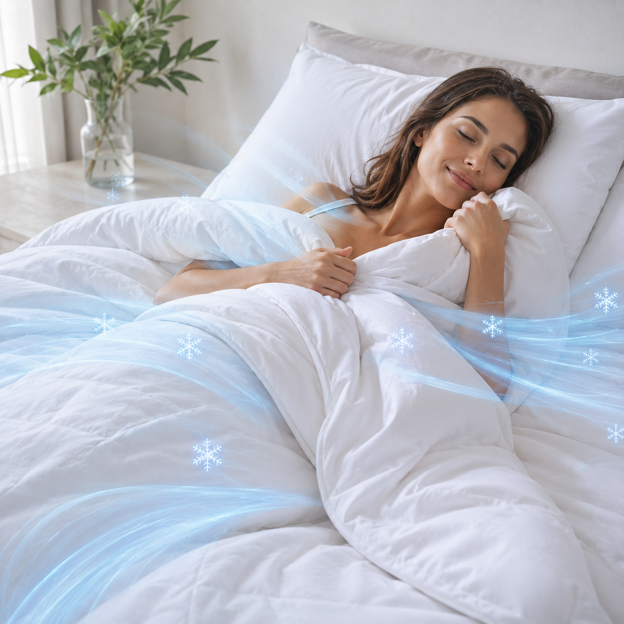Lightweight Breathable Cooling Summer Blanket for All-Night Comfort