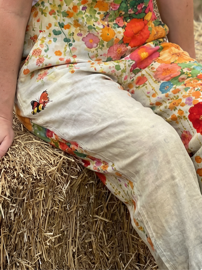 Women's Boho Floral Print Overalls | Loose Fit