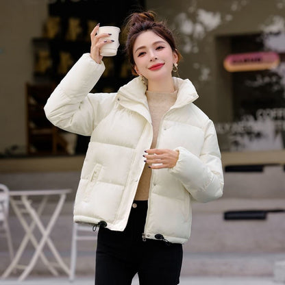 Puffer Jacket with High Collar for Women - Pina