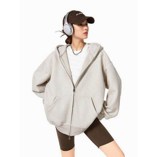Sweat à capuche zippé oversize pour femme - Dalila