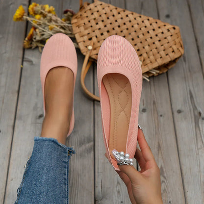 Women's Round Toe Flat Shoes | Slip-On