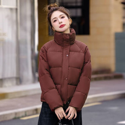 Puffer Jacket with High Collar for Women - Pina
