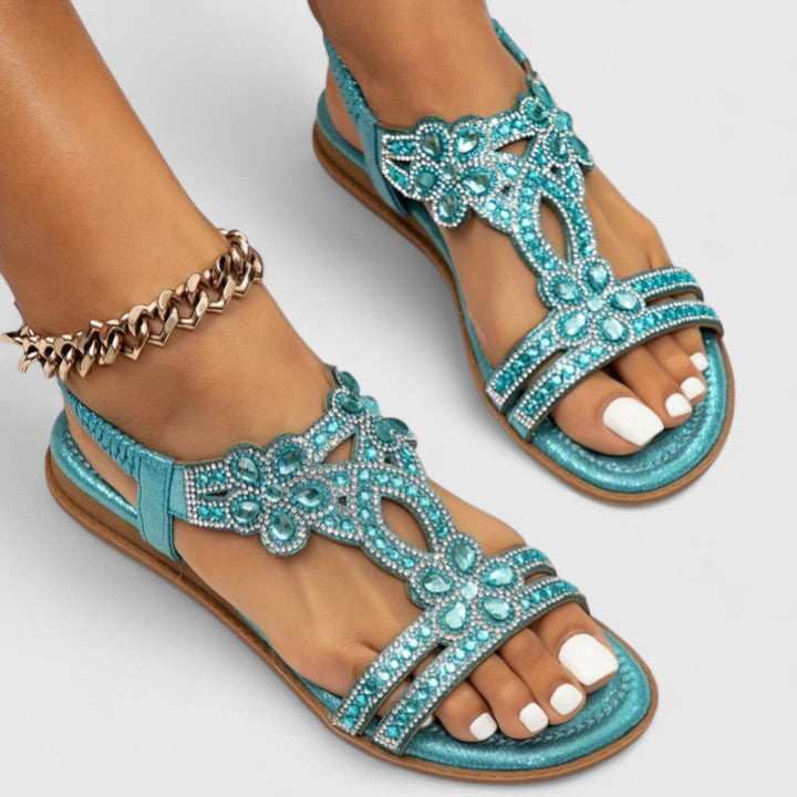 Women’s Bohemian T-Strap Sandals | Open Toe Slingback