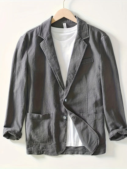 Men's Relaxed Fit Casual Summer Blazer | with Pockets