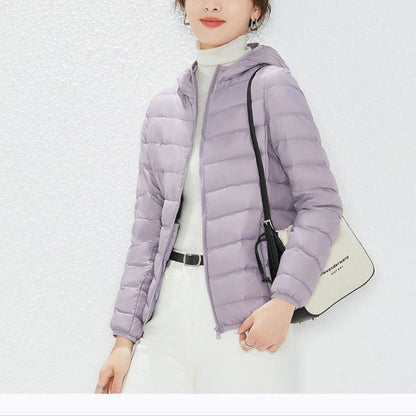 Doudoune à capuche et fermeture éclair pour femme - Liliana