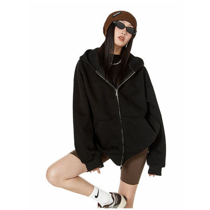 Oversized Zip Up Hoodie for Women - Dalila
