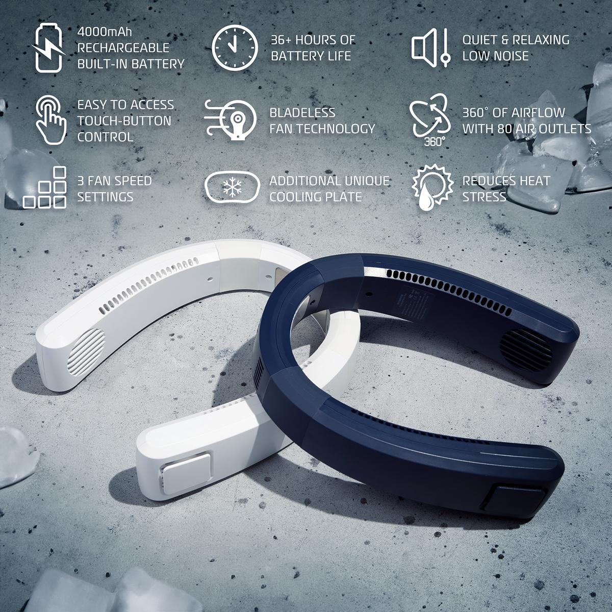 Portable Wearable Neck Cooler for Outdoor Travel and Work