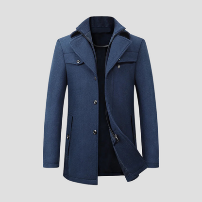 Manteau homme à double col | Hiver