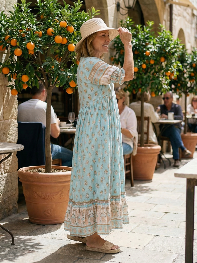 Women's Boho Summer Maxi Dress | V-Neck