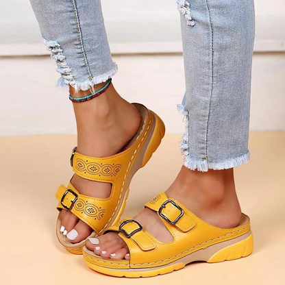 Women’s Casual Wedge Sandals | With Adjustable Buckles