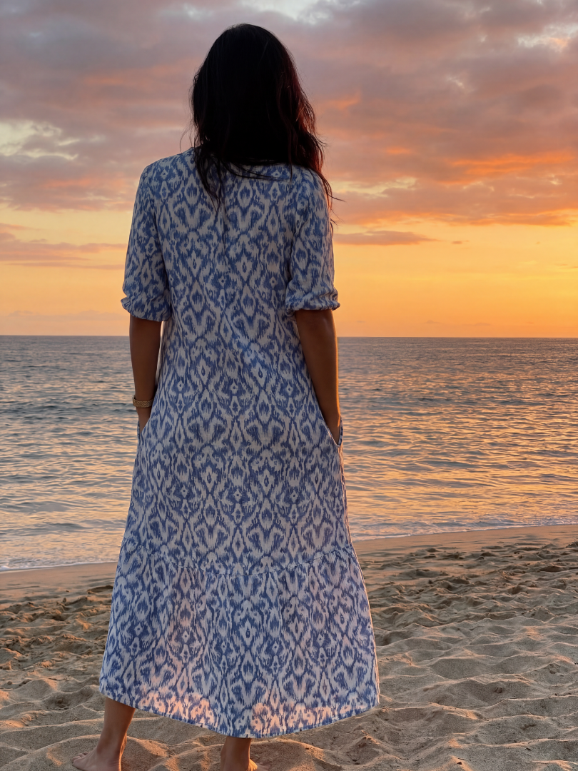 Women’s Boho Summer Long Dress | V-Neck