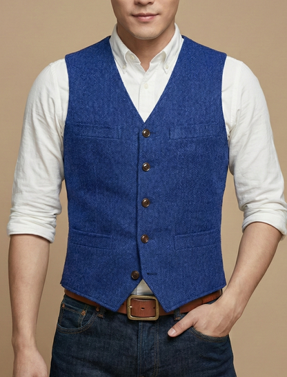 Men’s Button-Up Vest | Business Casual