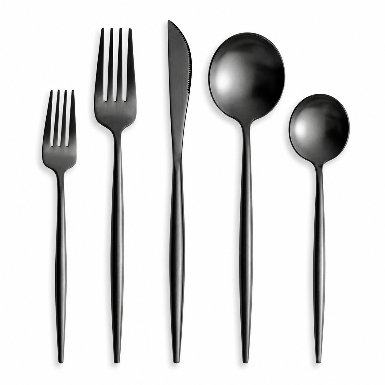 Minimalist Stainless Steel Flatware Set for Dining