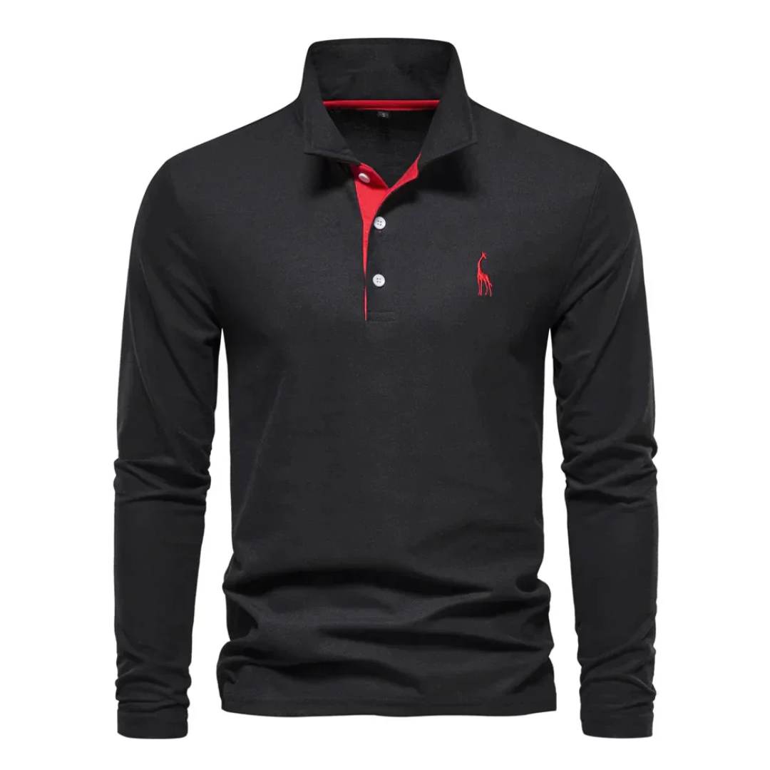 Men's Golf Long Sleeve Polo Shirt | Casual
