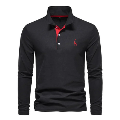 Men's Golf Long Sleeve Polo Shirt | Casual