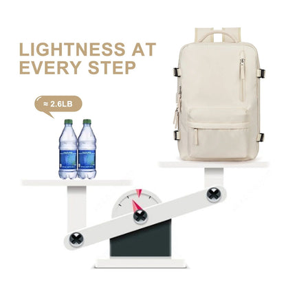 Women's 35L Travel Backpack | Waterproof with USB Port | Anti-Theft Design & Shoe Compartment | Ideal for Hiking, Daily Use & Travel