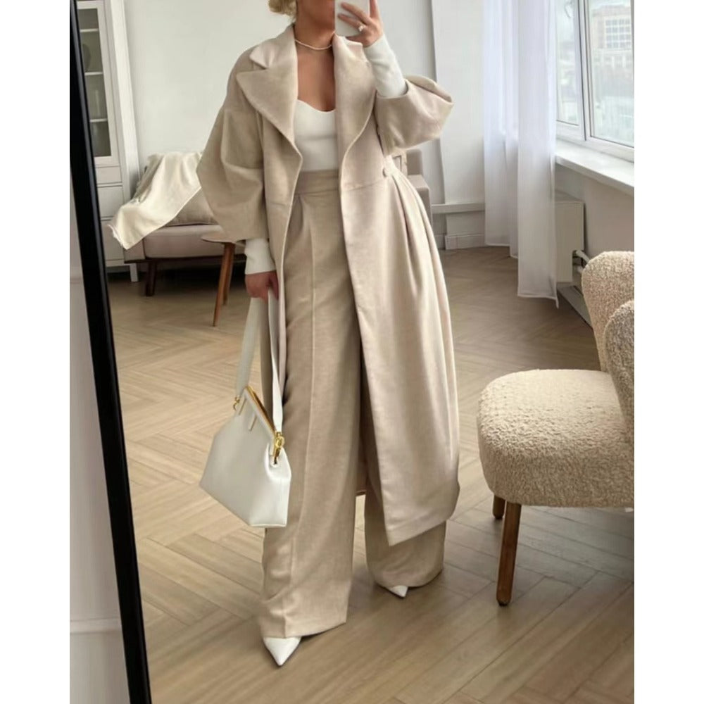 Dubbelrijsjas met pofmouwen voor dames - Letizia