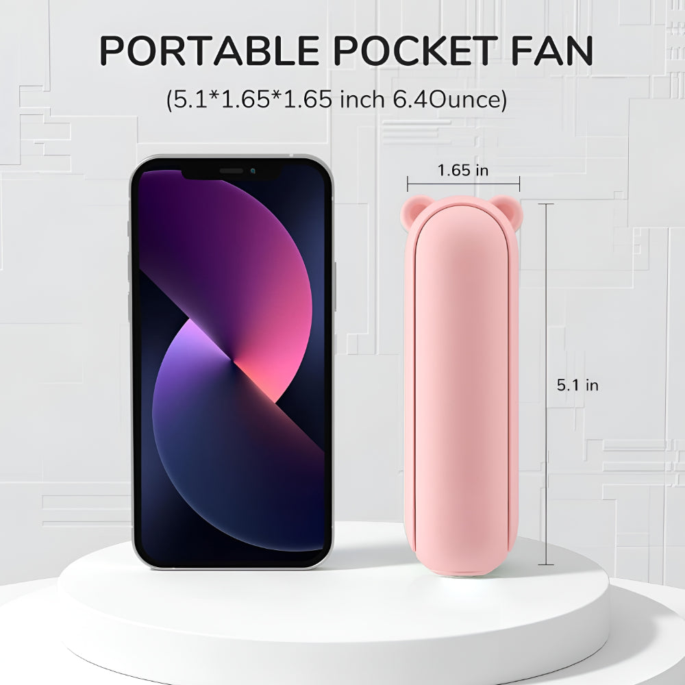 Compact Handheld USB Rechargeable Pocket Cooling Fan