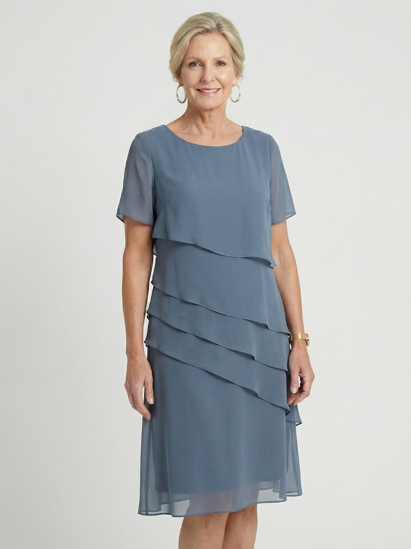 Women’s Tiered Cocktail Dress | Midi