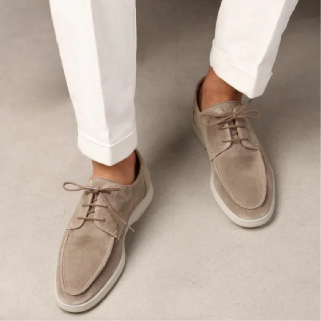 Men's Lace-Up Loafers | Suede