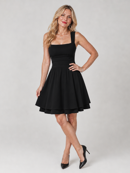 Women's Square Neck Cocktail Dress | Mini