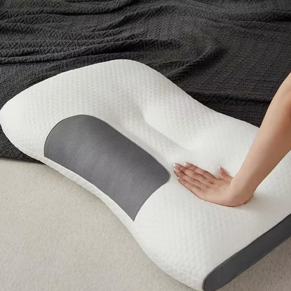 Ergonomic Contour Orthopedic Neck Pillow | Memory Foam | Breathable Design
