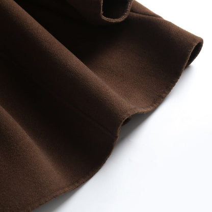 Dubbelrijs wolmix jas voor dames - Daria