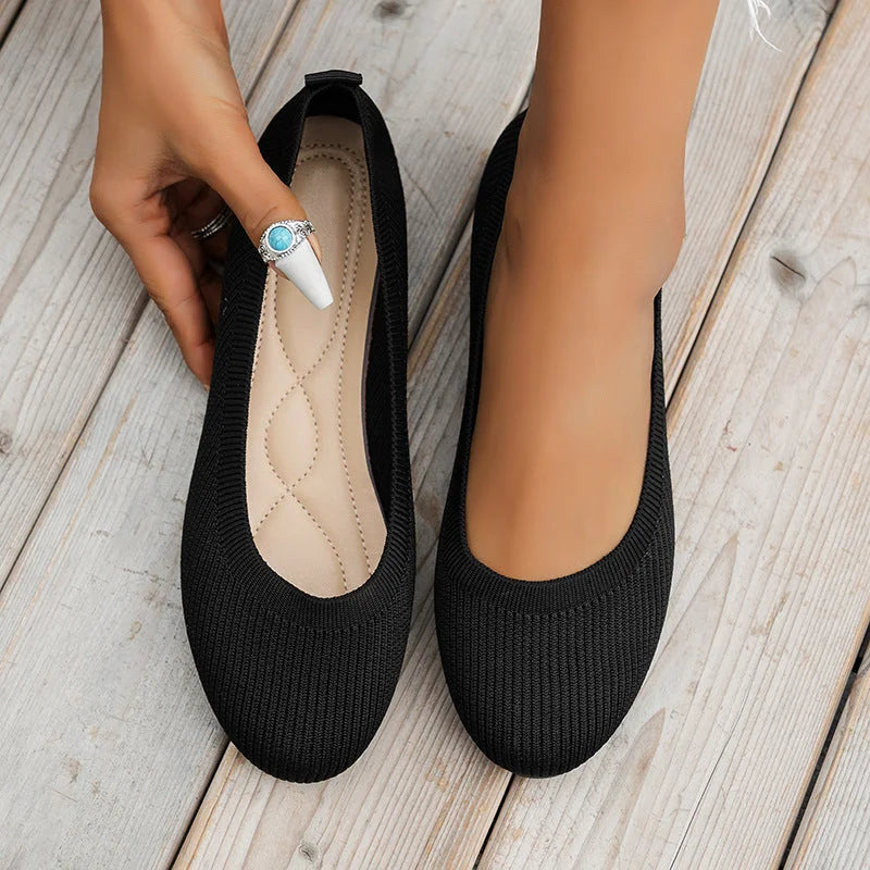 Women's Round Toe Flat Shoes | Slip-On