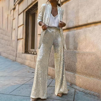 Women's Two-Piece Pantsuit | Festive Outfit