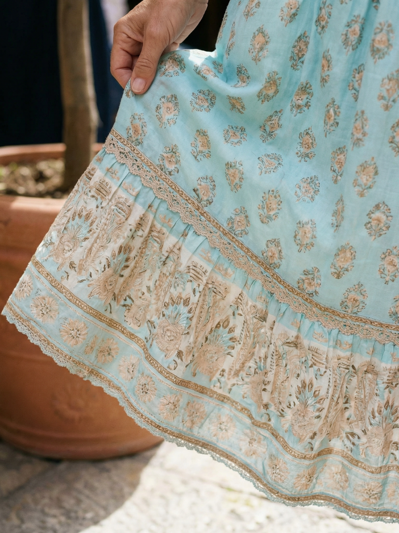 Women's Boho Summer Maxi Dress | V-Neck