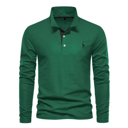 Men's Golf Long Sleeve Polo Shirt | Casual