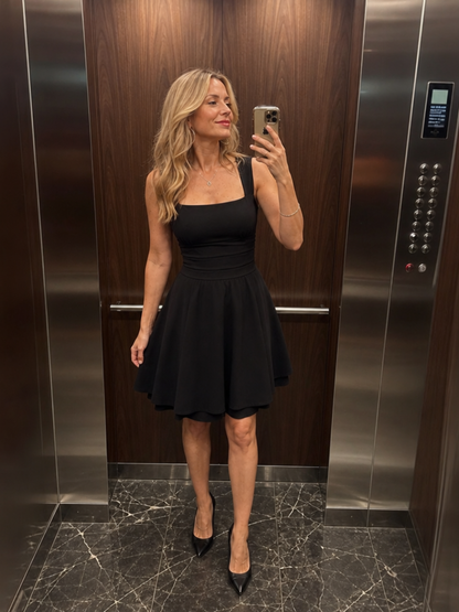 Women's Square Neck Cocktail Dress | Mini