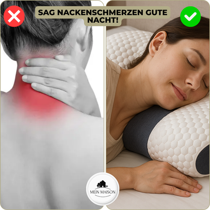 Ergonomic Contour Orthopedic Neck Pillow | Memory Foam | Breathable Design