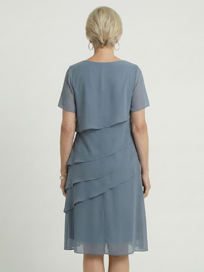 Women’s Tiered Cocktail Dress | Midi