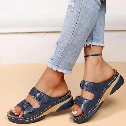 Women’s Casual Wedge Sandals | With Adjustable Buckles