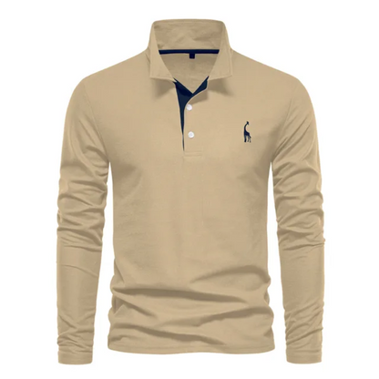 Men's Golf Long Sleeve Polo Shirt | Casual