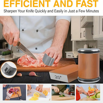 Dual Angle Sharpening Stone Set | Diamond Stone with Magnetic Holder | 15° & 20° Sharpening Angles | Suitable for Wood & Metal