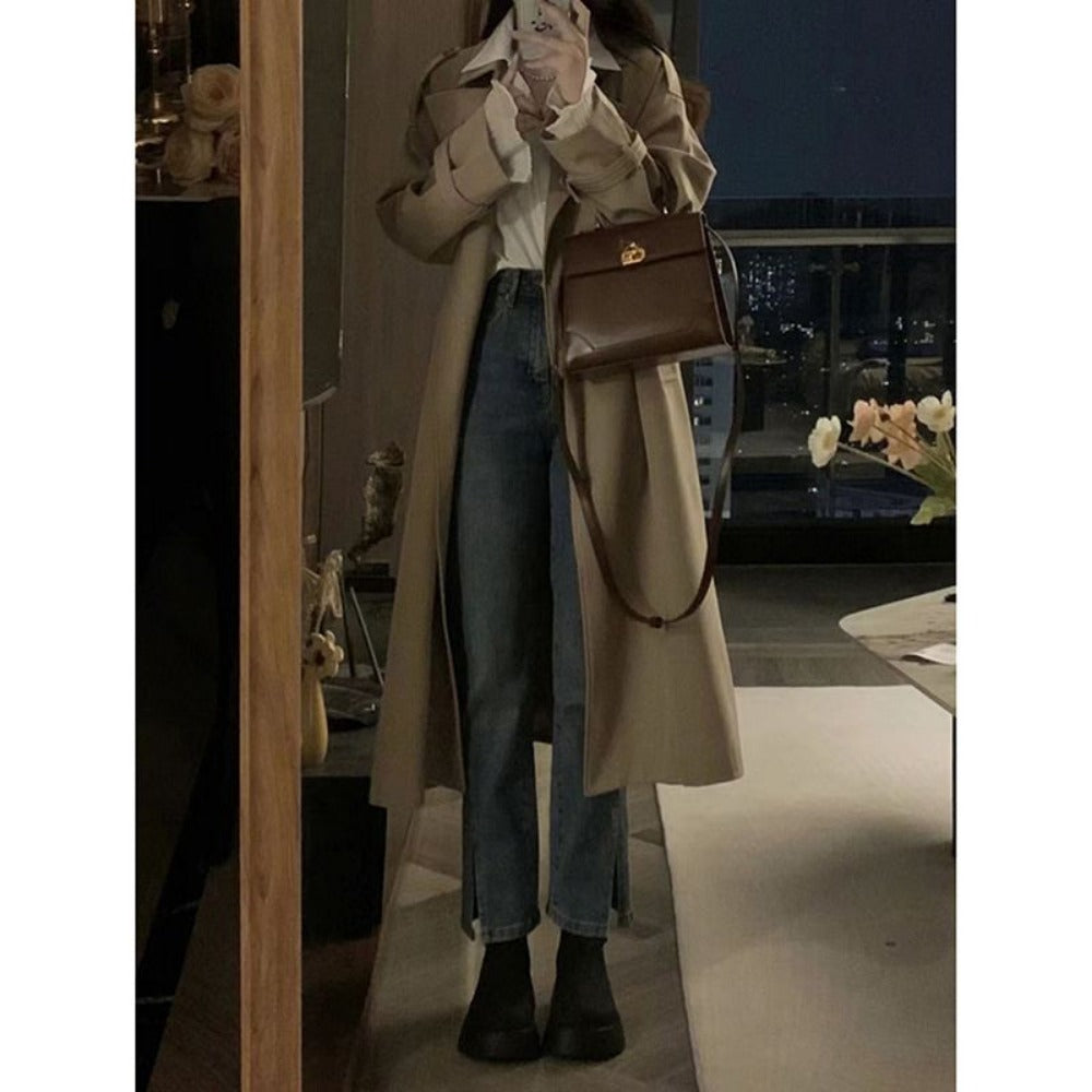Double Breasted Trench Coat for Women - Piera