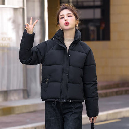 Puffer Jacket with High Collar for Women - Pina