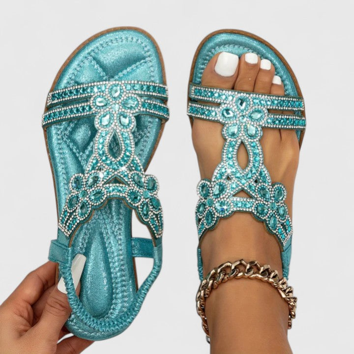 Women’s Bohemian T-Strap Sandals | Open Toe Slingback