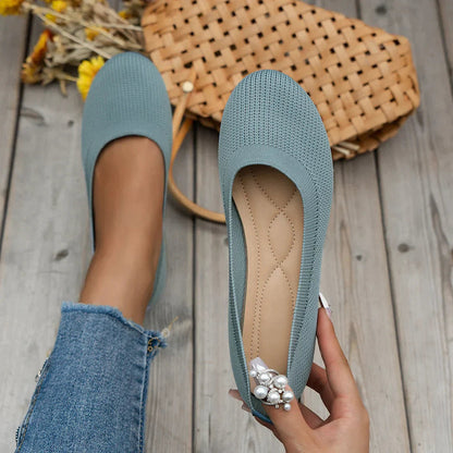 Women's Round Toe Flat Shoes | Slip-On