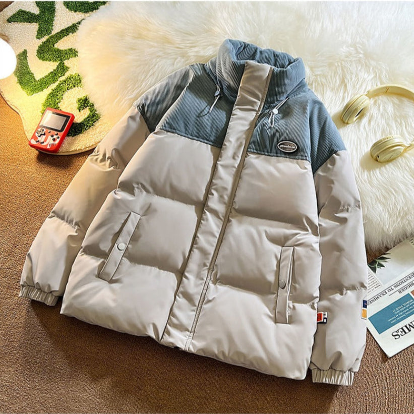 Puffer Jacket with High Collar for Women - Liberata