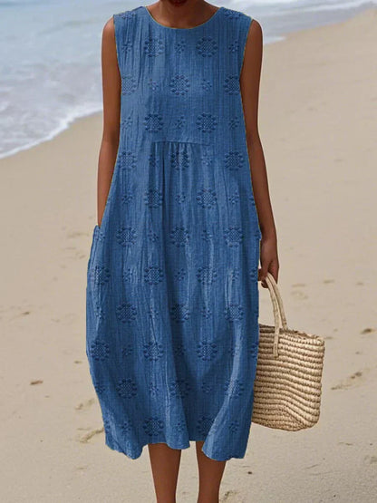 Women's Relaxed Fit Summer Sundress | with Pockets