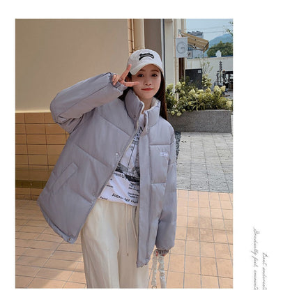 Omkeerbare gewatteerde jas met twee kanten voor dames - Milena