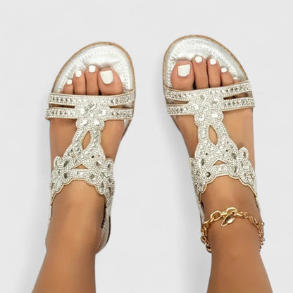 Women’s Bohemian T-Strap Sandals | Open Toe Slingback